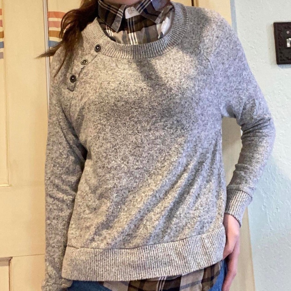Collared grey shirt